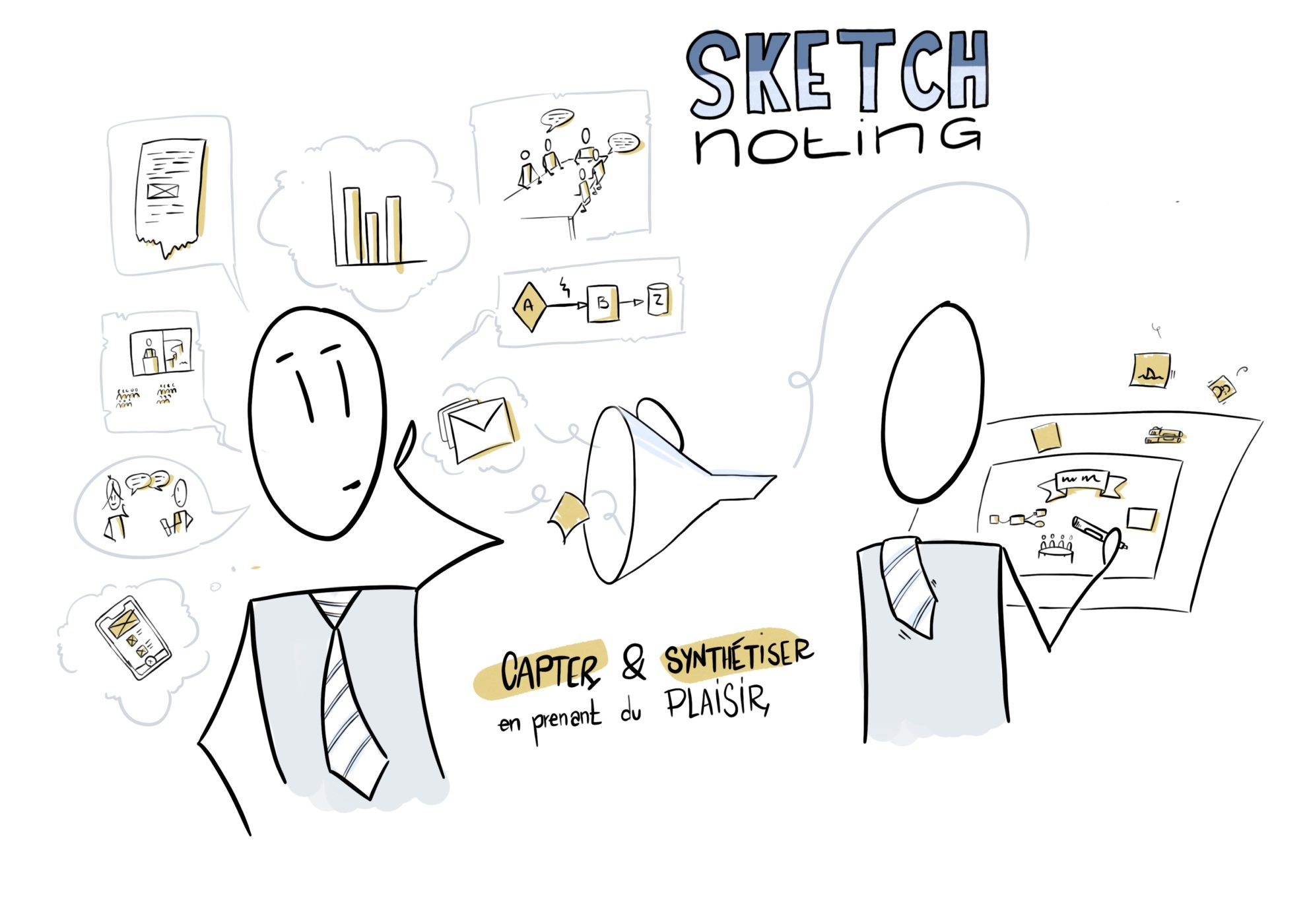 Participants d'une formation sketchnoting Insuffle Académie